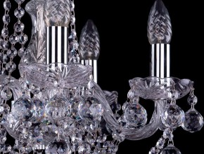 Подвесная люстра Bohemia Ivele Crystal 1402 1402/5/141/Ni/Balls в Можге - mozhga.mebel24.online | фото 2