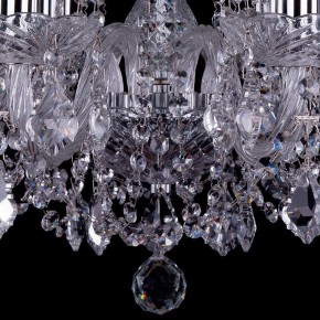 Подвесная люстра Bohemia Ivele Crystal 1402 1402/8/195/Ni/Leafs в Можге - mozhga.mebel24.online | фото 3