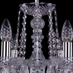 Подвесная люстра Bohemia Ivele Crystal 1402 1402/8/195/Ni/Leafs в Можге - mozhga.mebel24.online | фото 4
