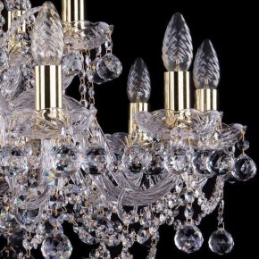 Подвесная люстра Bohemia Ivele Crystal 1411 1411/10+5/240/G/Balls в Можге - mozhga.mebel24.online | фото 2