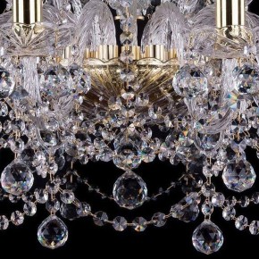 Подвесная люстра Bohemia Ivele Crystal 1411 1411/10+5/240/G/Balls в Можге - mozhga.mebel24.online | фото 3