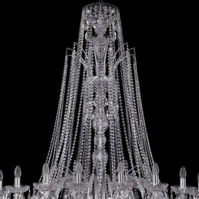 Подвесная люстра Bohemia Ivele Crystal 1411 1411/24/530/XL-163/Ni в Можге - mozhga.mebel24.online | фото 4