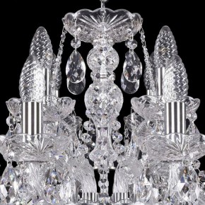 Подвесная люстра Bohemia Ivele Crystal 1411 1411/8+4/195/Ni в Можге - mozhga.mebel24.online | фото 4