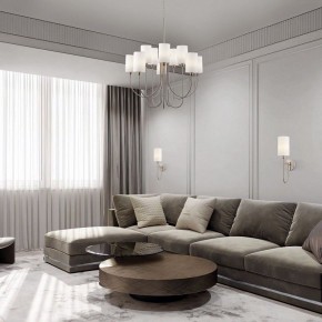 Подвесная люстра Eurosvet Abbey 60164/10 никель в Можге - mozhga.mebel24.online | фото 4