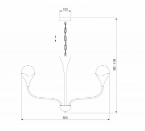 Подвесная люстра Eurosvet Calyx 60169/6 никель в Можге - mozhga.mebel24.online | фото 3