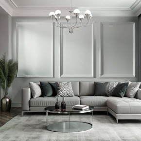 Подвесная люстра Eurosvet Calyx 60169/8 никель в Можге - mozhga.mebel24.online | фото 4
