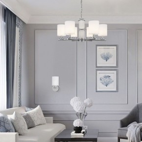 Подвесная люстра Eurosvet Caprera 60146/8 никель в Можге - mozhga.mebel24.online | фото 4