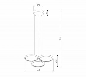 Подвесная люстра Eurosvet Crespella 90034/3 золото в Можге - mozhga.mebel24.online | фото 5