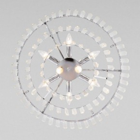 Подвесная люстра Eurosvet Elegante 10130/8 хром/прозрачный хрусталь Strotskis в Можге - mozhga.mebel24.online | фото 4