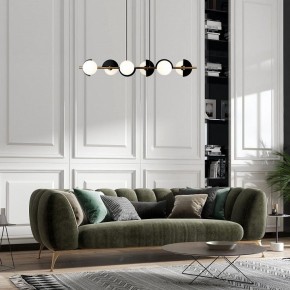 Подвесная люстра Eurosvet Moity 70149/6 черный/латунь в Можге - mozhga.mebel24.online | фото 4