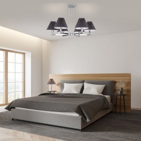 Подвесная люстра Eurosvet Peony 60136/6 хром/графит в Можге - mozhga.mebel24.online | фото 4