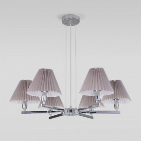 Подвесная люстра Eurosvet Peony 60136/6 хром/серый в Можге - mozhga.mebel24.online | фото 4