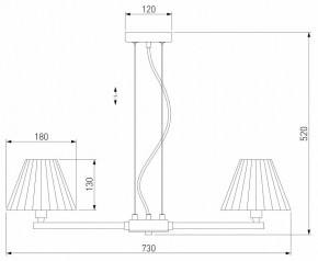 Подвесная люстра Eurosvet Peony 60136/6 хром/серый в Можге - mozhga.mebel24.online | фото 5
