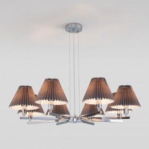 Подвесная люстра Eurosvet Peony 60136/8 хром/графит в Можге - mozhga.mebel24.online | фото 4