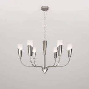 Подвесная люстра Eurosvet Rhyton 60167/6 никель в Можге - mozhga.mebel24.online | фото