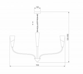 Подвесная люстра Eurosvet Rhyton 60167/8 латунь в Можге - mozhga.mebel24.online | фото 6
