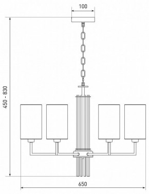 Подвесная люстра Eurosvet Soffio 60134/6 никель в Можге - mozhga.mebel24.online | фото 5