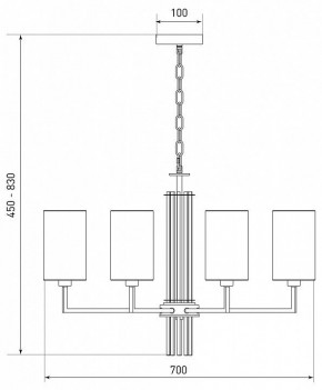 Подвесная люстра Eurosvet Soffio 60134/8 никель в Можге - mozhga.mebel24.online | фото 5