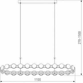 Подвесная люстра Eurosvet Tapioca 90332/26 черный в Можге - mozhga.mebel24.online | фото 5