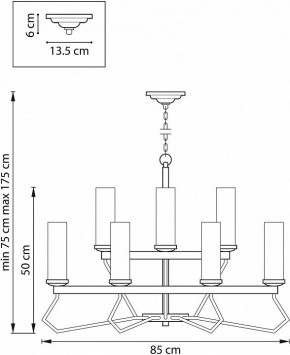 Подвесная люстра Lightstar Flume 723125 в Можге - mozhga.mebel24.online | фото 3