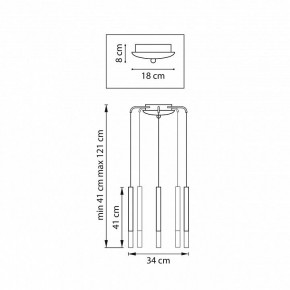 Подвесная люстра Lightstar Tubo L5T747143 в Можге - mozhga.mebel24.online | фото 3