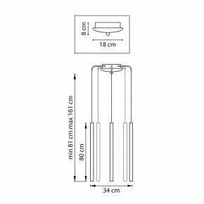 Подвесная люстра Lightstar Tubo L5T747443 в Можге - mozhga.mebel24.online | фото 3