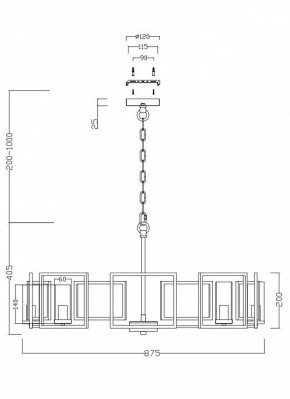 Подвесная люстра Maytoni Bowi H009PL-08G в Можге - mozhga.mebel24.online | фото 4
