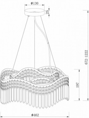 Подвесная люстра Maytoni Gracia DIA201PL-06G в Можге - mozhga.mebel24.online | фото 3
