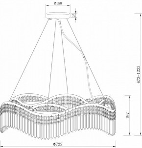 Подвесная люстра Maytoni Gracia DIA201PL-10G в Можге - mozhga.mebel24.online | фото 4