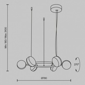 Подвесная люстра Maytoni Mind MOD299PL-L60BC3K в Можге - mozhga.mebel24.online | фото 4