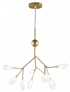 Подвесная люстра Natali Kovaltseva GRACE ll GRACE 75554/9С GOLD SATIN в Можге - mozhga.mebel24.online | фото 2
