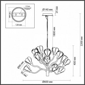 Подвесная люстра Odeon Light Gardi 5090/15 в Можге - mozhga.mebel24.online | фото 6