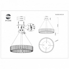 Подвесная люстра ST-Luce Estense SL6203.403.25 в Можге - mozhga.mebel24.online | фото 4