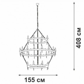 Подвесная люстра Vitaluce V1872 V1872-7/16+8+8 в Можге - mozhga.mebel24.online | фото 3