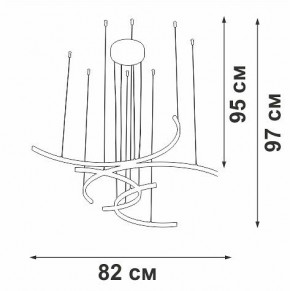 Подвесная люстра Vitaluce V3777 V3777-0/4S в Можге - mozhga.mebel24.online | фото 5