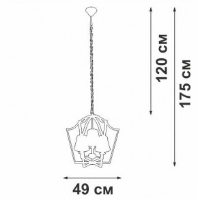 Подвесная люстра Vitaluce V4991 V4991-8/3 в Можге - mozhga.mebel24.online | фото 3