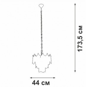 Подвесная люстра Vitaluce V5813 V5813-8/5 в Можге - mozhga.mebel24.online | фото 3