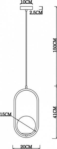 Подвесной светильник Arte Lamp Matisse A7745SP-1AB в Можге - mozhga.mebel24.online | фото 4