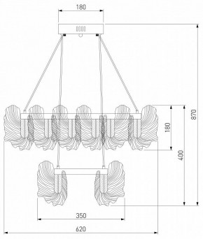 Подвесной светильник Bogate-s Farfalla 90374/2 в Можге - mozhga.mebel24.online | фото 5