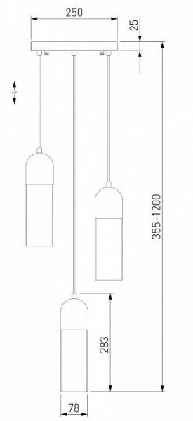 Подвесной светильник Eurosvet Airon 50180/3 в Можге - mozhga.mebel24.online | фото 2