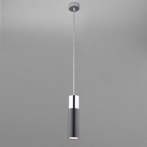 Подвесной светильник Eurosvet Double Topper 50135/1 LED хром/черный в Можге - mozhga.mebel24.online | фото 3
