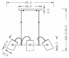 Подвесной светильник Freya Elori FR4005PL-03WB в Можге - mozhga.mebel24.online | фото 8