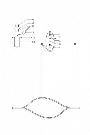 Подвесной светильник Imperiumloft Tape Light TRUDY01 в Можге - mozhga.mebel24.online | фото 4