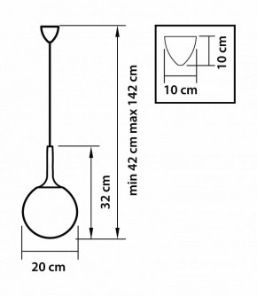 Подвесной светильник Lightstar Globo 813022 в Можге - mozhga.mebel24.online | фото 3