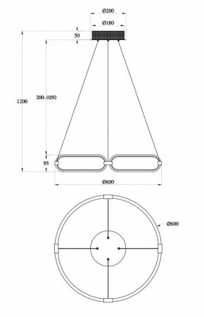 Подвесной светильник Maytoni Chain MOD017PL-L50N в Можге - mozhga.mebel24.online | фото 6