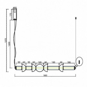 Подвесной светильник Maytoni Cosmo MOD210PL-L39BS3K в Можге - mozhga.mebel24.online | фото 7