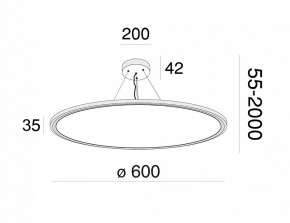 Подвесной светильник Maytoni Cosmos MOD057PL-L54W4K в Можге - mozhga.mebel24.online | фото 4
