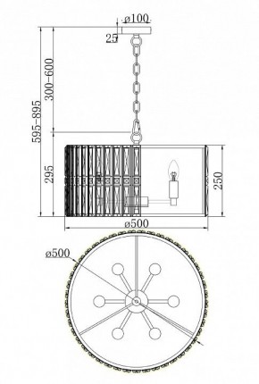 Подвесной светильник Maytoni Facet MOD094PL-06CH в Можге - mozhga.mebel24.online | фото 4