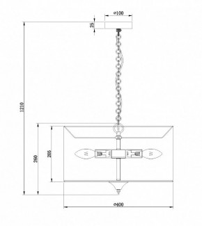 Подвесной светильник Maytoni Farn H428-PL-03-WG в Можге - mozhga.mebel24.online | фото 7