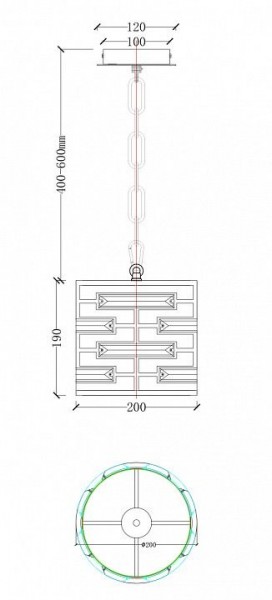 Подвесной светильник Maytoni Frontera MOD067PL-01CH в Можге - mozhga.mebel24.online | фото 4